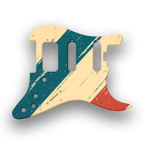 Fender Fender Stratocaster HSS Shawbucker Elite Profile Custom Pickguard Scratchplate RETRO Design