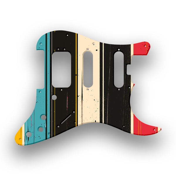 Fender Fender Stratocaster HSS Shawbucker Elite Profile Custom Pickguard Scratchplate RETRO Design