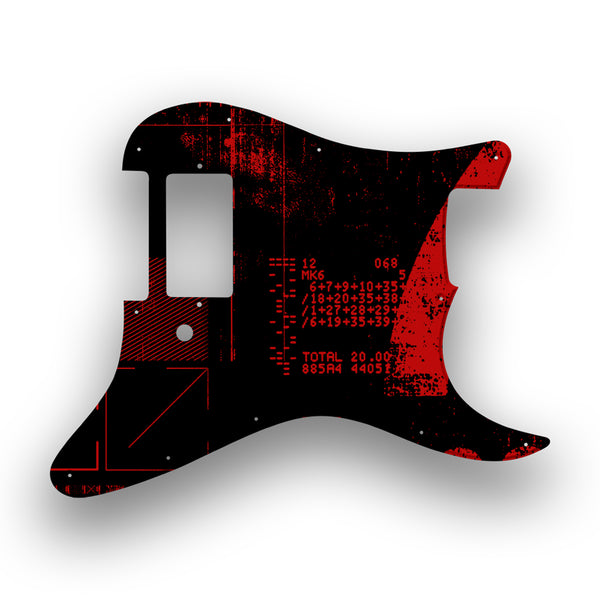 Fender Fender Stratocaster H Profile Custom Pickguard Scratchplate ABSTRACT Design