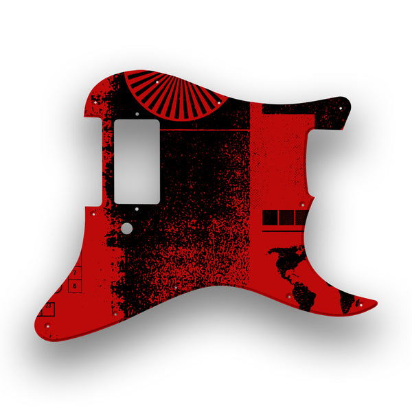 Fender Fender Stratocaster H Profile Custom Pickguard Scratchplate ABSTRACT Design