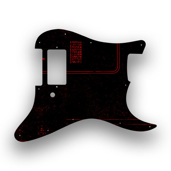 Fender Fender Stratocaster H Profile Custom Pickguard Scratchplate ABSTRACT Design