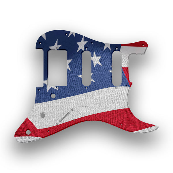 Fender Fender Stratocaster SSH Profile A Custom Pickguard Scratchplate Flag Design