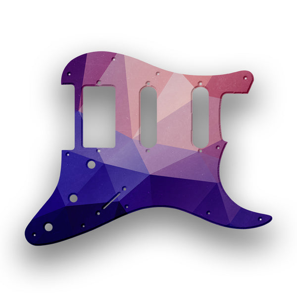 Fender Fender Stratocaster SSH Profile A Custom Pickguard Scratchplate POLYGON Design