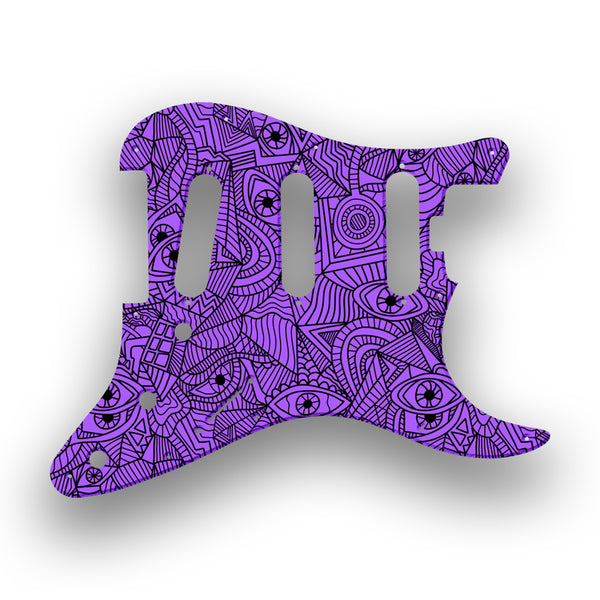 Fender Fender Stratocaster SSS American Elite Profile Custom Pickguard Scratchplate Abstract Design