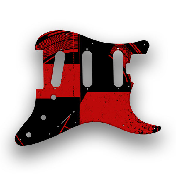 Fender Fender Stratocaster SSS American Elite Profile Custom Pickguard Scratchplate ABSTRACT Design