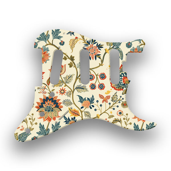 Fender Fender Stratocaster SSS American Elite Profile Custom Pickguard Scratchplate INDIAN_FLORAL Design