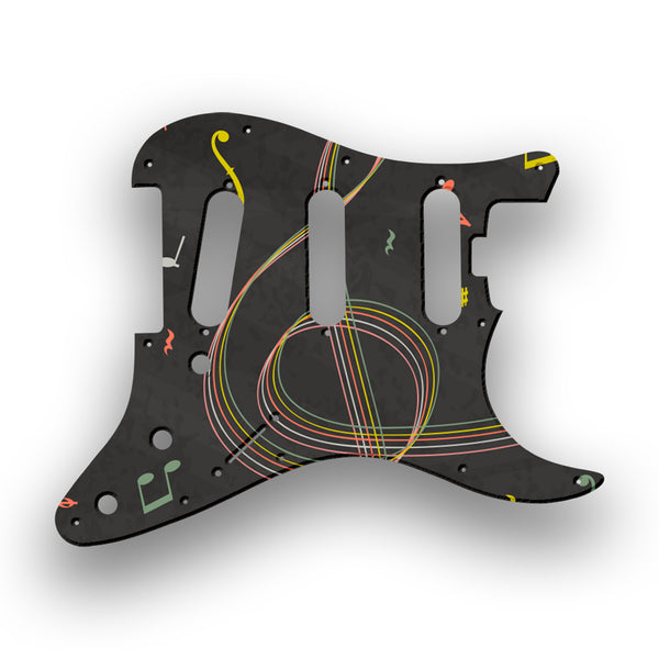 Fender Fender Stratocaster SSS American Elite Profile Custom Pickguard Scratchplate Music Design