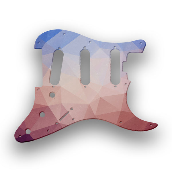 Fender Fender Stratocaster SSS American Elite Profile Custom Pickguard Scratchplate POLYGON Design