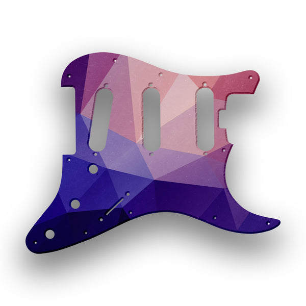 Fender Fender Stratocaster SSS American Elite Profile Custom Pickguard Scratchplate POLYGON Design