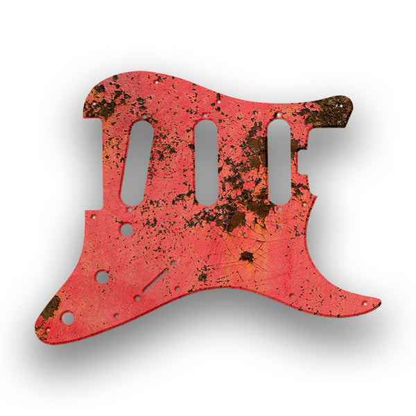 Fender Fender Stratocaster SSS American Elite Profile Custom Pickguard Scratchplate Rust Design