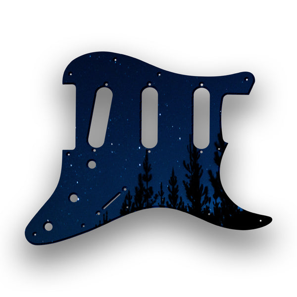 Fender Fender Squire Affinity SSS 11 Hole Stratocaster Profile Custom Pickguard Scratchplate NIGHT Design