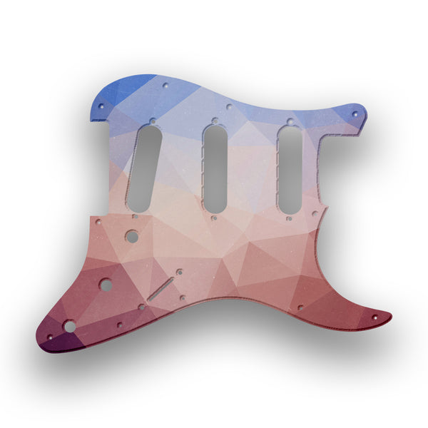 Fender Fender Squire Affinity SSS 11 Hole Stratocaster Profile Custom Pickguard Scratchplate POLYGON Design