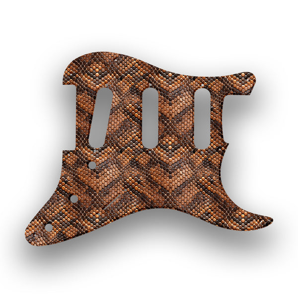 Fender Fender Squire Affinity SSS 11 Hole Stratocaster Profile Custom Pickguard Scratchplate SNAKE Design