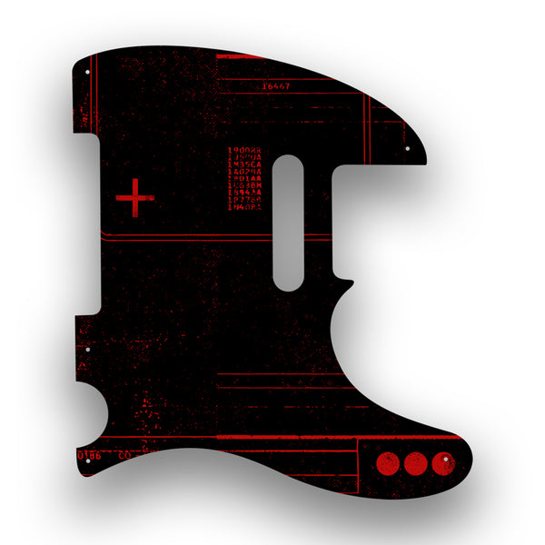 Fender Fender Telecaster 5 Hole '52(RI) Profile Custom Pickguard Scratchplate ABSTRACT Design