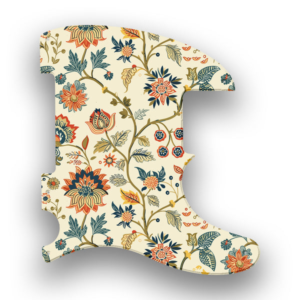 Fender Fender Telecaster 5 Hole Esquire Profile Custom Pickguard Scratchplate INDIAN_FLORAL Design