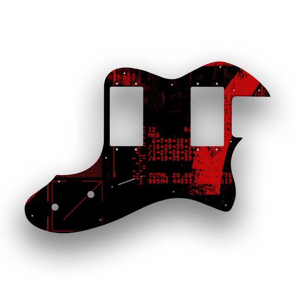 Fender Fender Telecaster Thinline '72(RI) Profile Custom Pickguard Scratchplate ABSTRACT Design