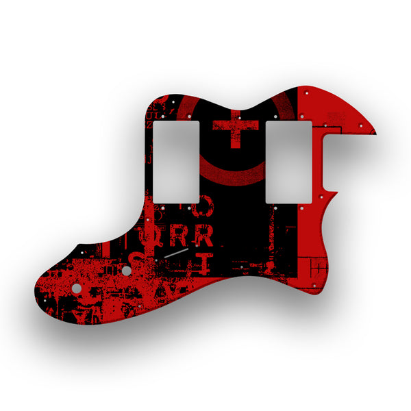 Fender Fender Telecaster Thinline '72(RI) Profile Custom Pickguard Scratchplate ABSTRACT Design