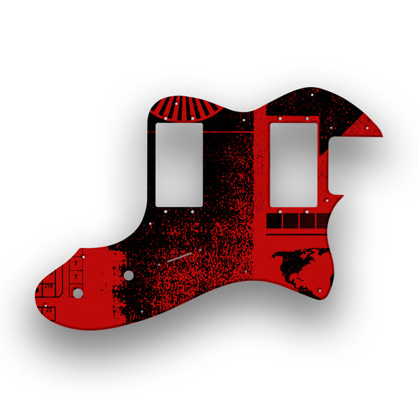 Fender Fender Telecaster Thinline '72(RI) Profile Custom Pickguard Scratchplate ABSTRACT Design