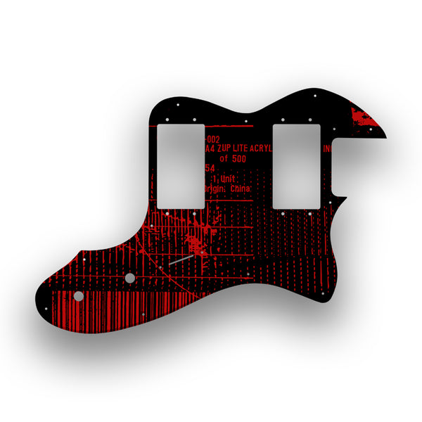 Fender Fender Telecaster Thinline '72(RI) Profile Custom Pickguard Scratchplate ABSTRACT Design