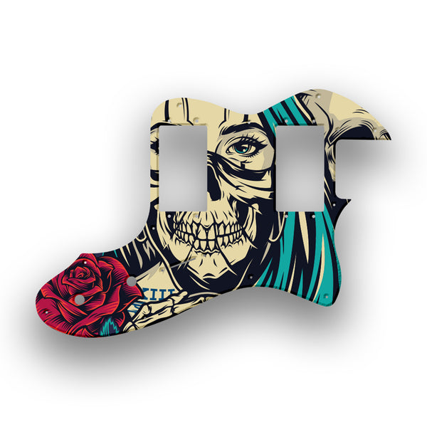 Fender Fender Telecaster Thinline '72(RI) Profile Custom Pickguard Scratchplate Skull Design