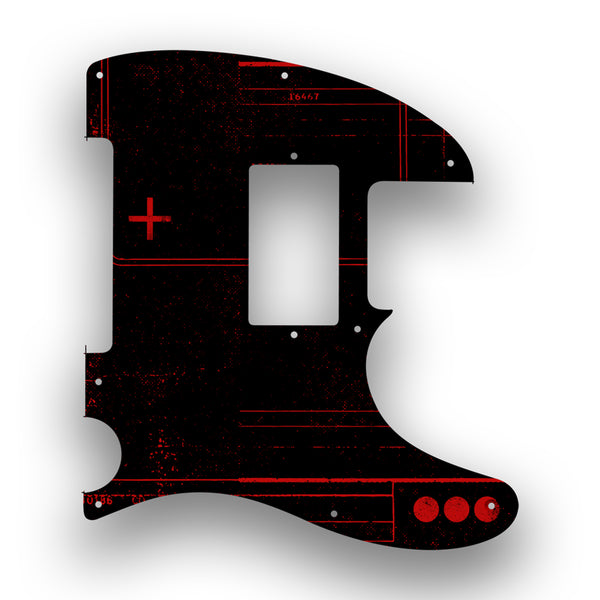 Fender Fender Telecaster 8 Hole H Profile Custom Pickguard Scratchplate ABSTRACT Design