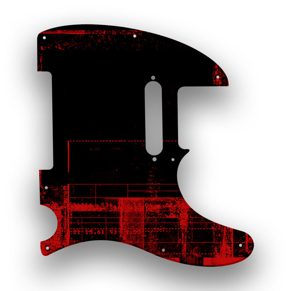 Fender Fender Telecaster 8 Hole (Standard) Profile Custom Pickguard Scratchplate ABSTRACT Design