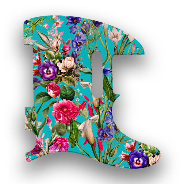 Fender Fender Telecaster 8 Hole (Standard) Profile Custom Pickguard Scratchplate FLOWERS Design