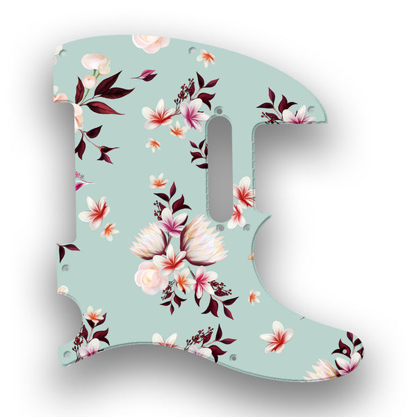 Fender Fender Telecaster 8 Hole (Standard) Profile Custom Pickguard Scratchplate FLOWERS Design