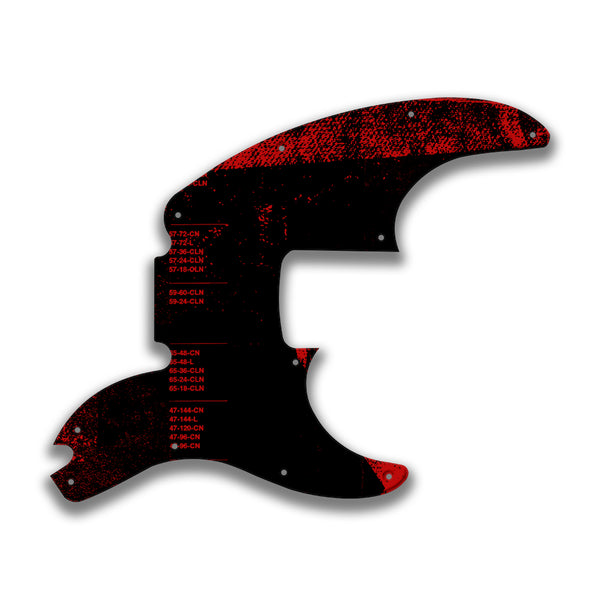 Fender Fender Telecaster Bass Profile C Custom Pickguard Scratchplate ABSTRACT Design