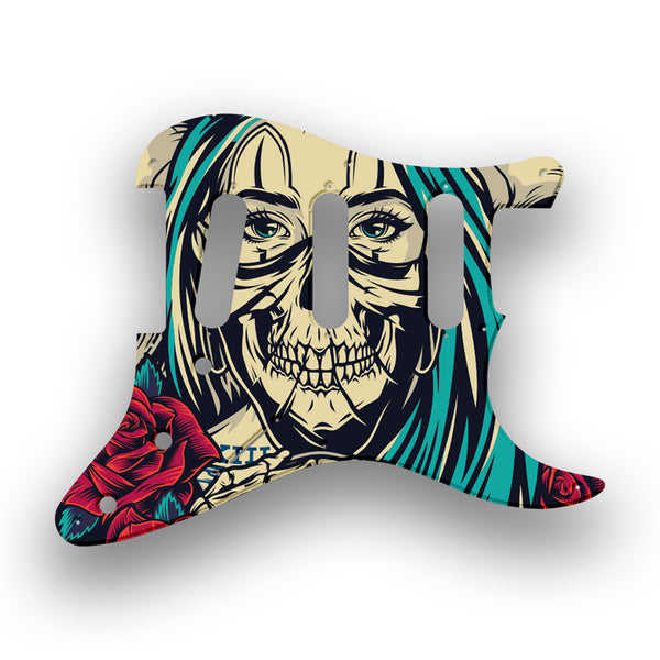 Fender Fender Vintera '50s Stratocaster Profile Custom Pickguard Scratchplate Skull Design