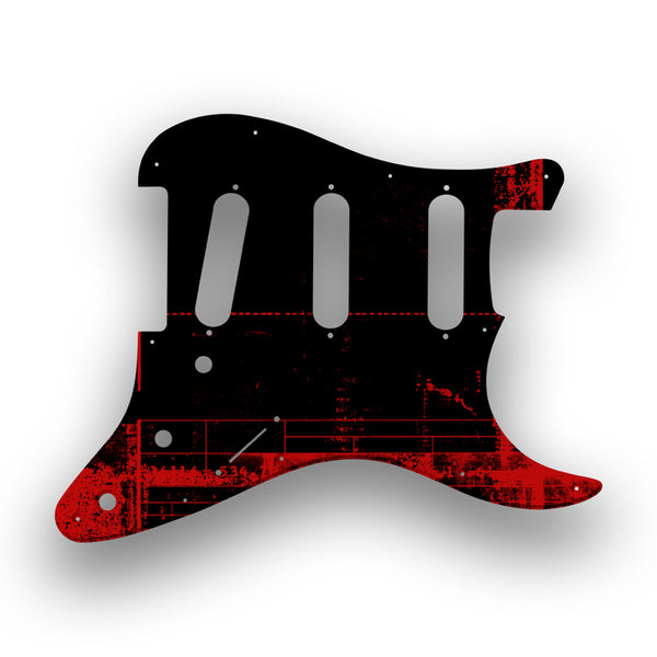 Fender Fender Vintera '60s Stratocaster Profile Custom Pickguard Scratchplate ABSTRACT Design