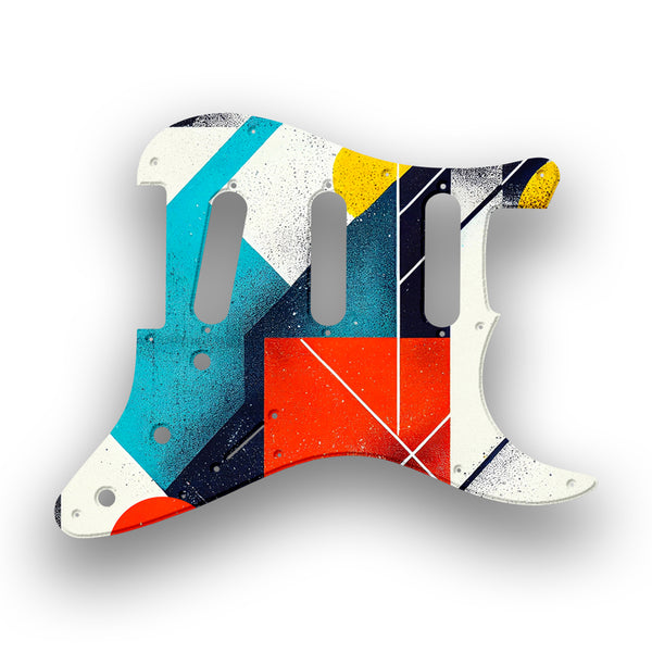 Fender Fender Vintera '60s Stratocaster Profile Custom Pickguard Scratchplate ABSTRACT Design