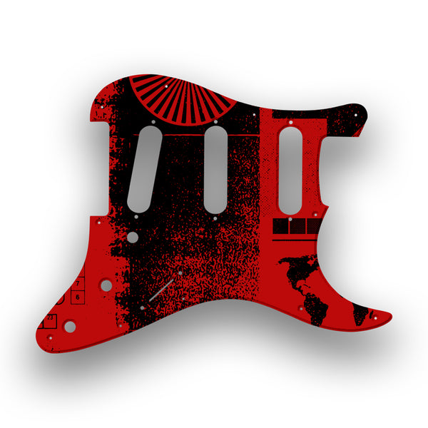 Fender Fender Vintera '60s Stratocaster Profile Custom Pickguard Scratchplate ABSTRACT Design