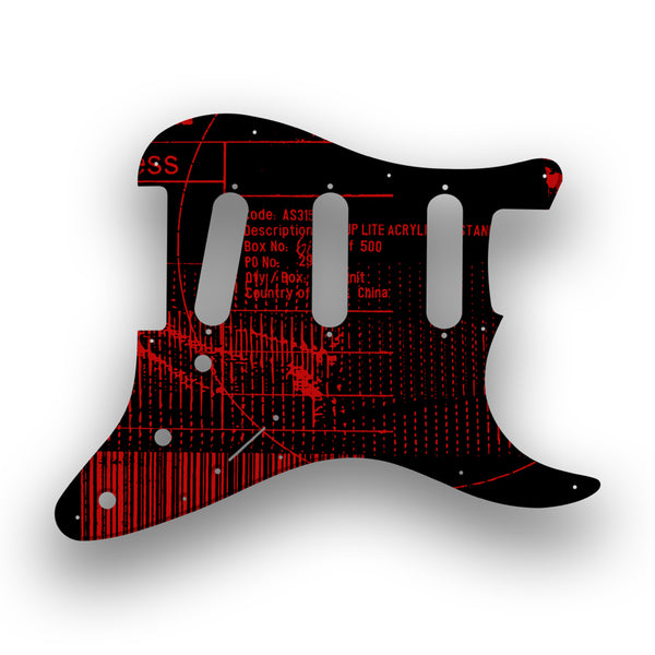 Fender Fender Vintera '60s Stratocaster Profile Custom Pickguard Scratchplate ABSTRACT Design