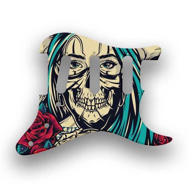 Fender Fender Vintera '60s Stratocaster Profile Custom Pickguard Scratchplate Skull Design