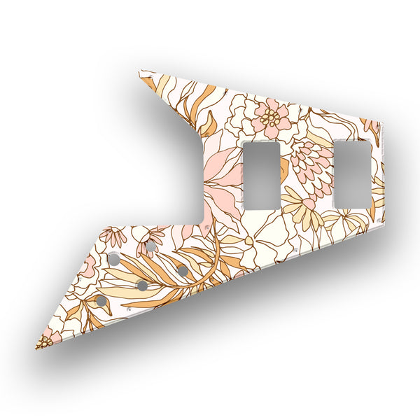 Gibson Gibson Flying V Profile Custom Pickguard Scratchplate FLOWERS Design