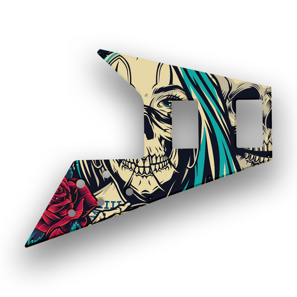 Gibson Gibson Flying V Profile Custom Pickguard Scratchplate Skull Design