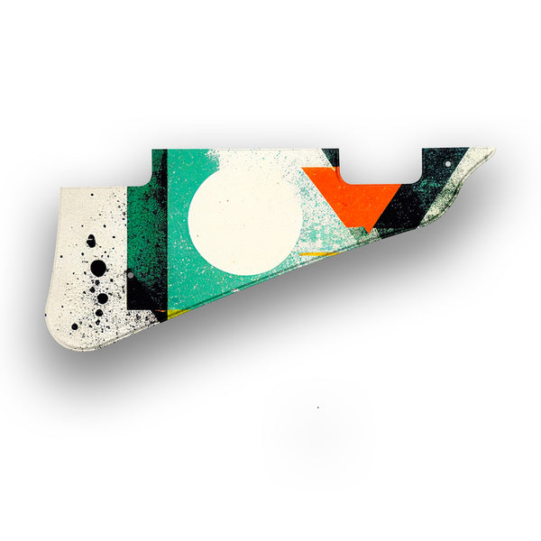 Gibson Gibson Les Paul 50-60s Tribute LP Deluxe P90s Custom Pickguard Scratchplate ABSTRACT Design