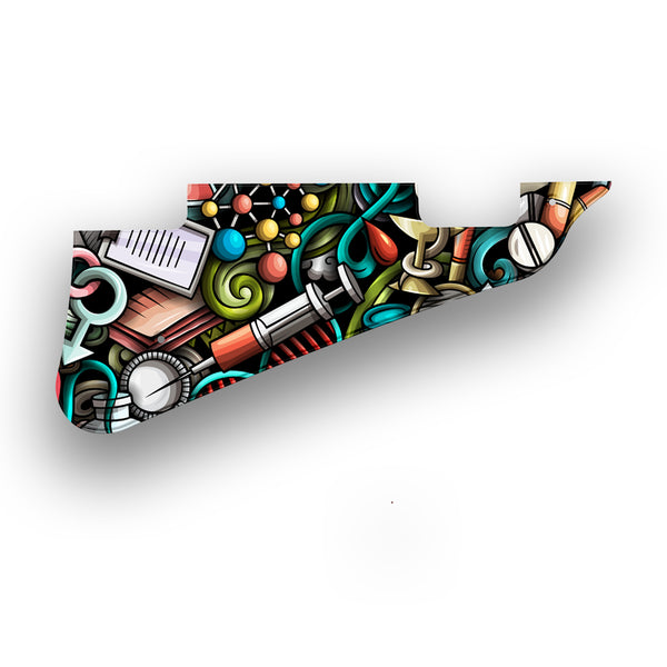 Gibson Gibson Les Paul 50-60s Tribute LP Deluxe P90s Custom Pickguard Scratchplate CYBERPUNK Design