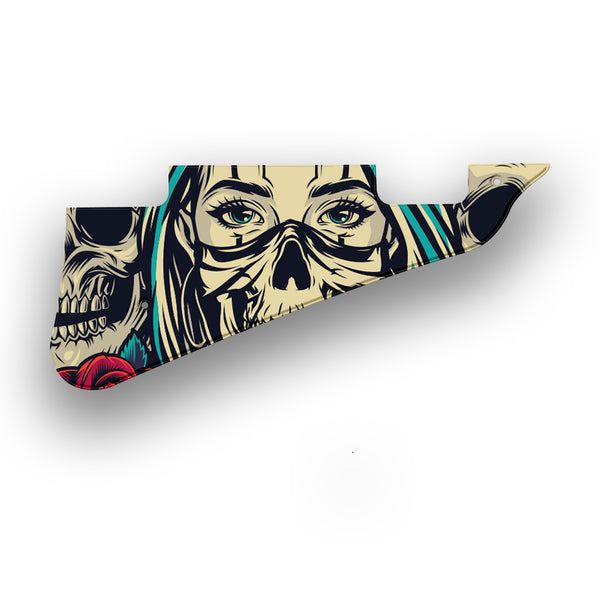 Gibson Gibson Les Paul 50-60s Tribute LP Deluxe P90s Custom Pickguard Scratchplate Skull Design