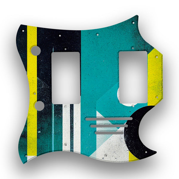 Gibson Gibson SG Menace Profile Custom Pickguard Scratchplate ABSTRACT Design