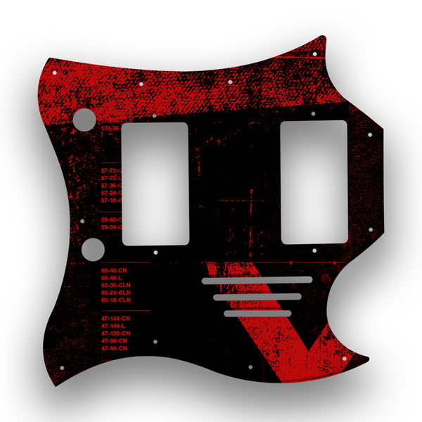 Gibson Gibson SG Menace Profile Custom Pickguard Scratchplate ABSTRACT Design