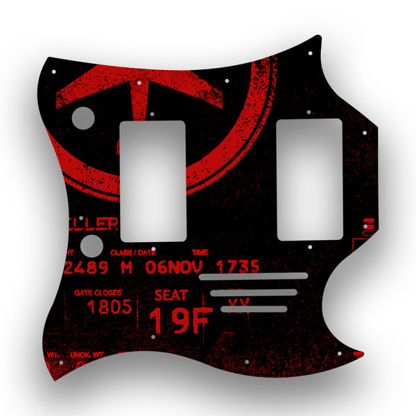 Gibson Gibson SG Menace Profile Custom Pickguard Scratchplate ABSTRACT Design