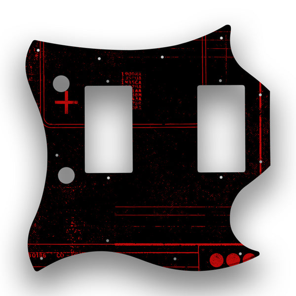 Gibson Gibson SG Standard Profile A Custom Pickguard Scratchplate ABSTRACT Design