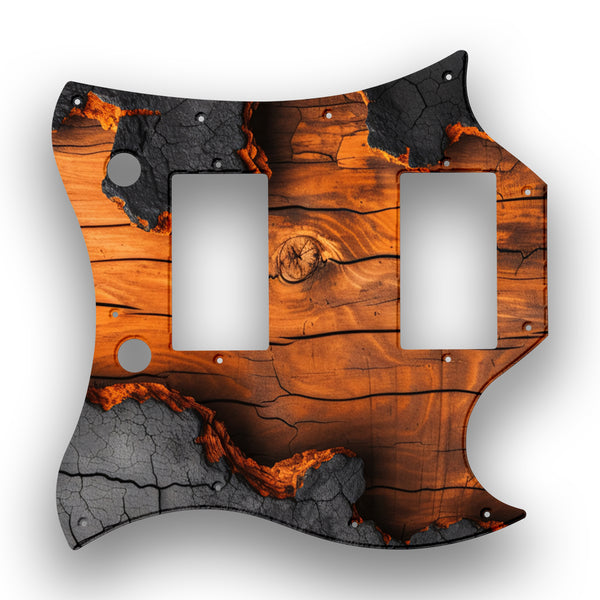 Gibson Gibson SG Standard Profile A Custom Pickguard Scratchplate Wood Design