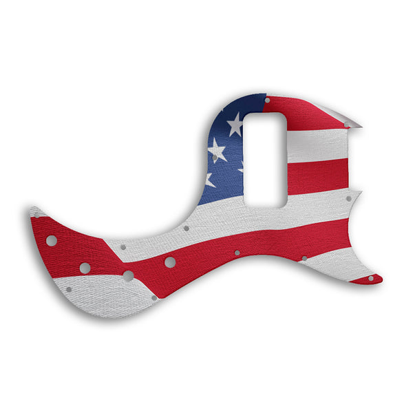 Gibson EB Bass Custom Pickguard Scratchplate Flag Design