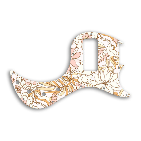 Gibson EB Bass Custom Pickguard Scratchplate FLOWERS Design