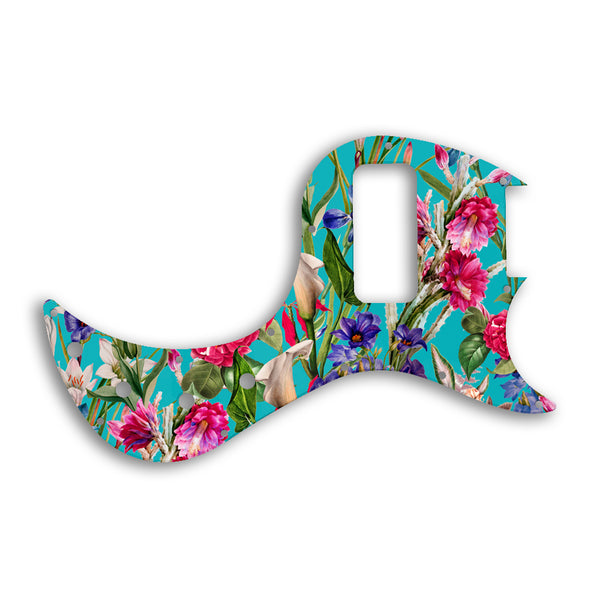 Gibson EB Bass Custom Pickguard Scratchplate FLOWERS Design