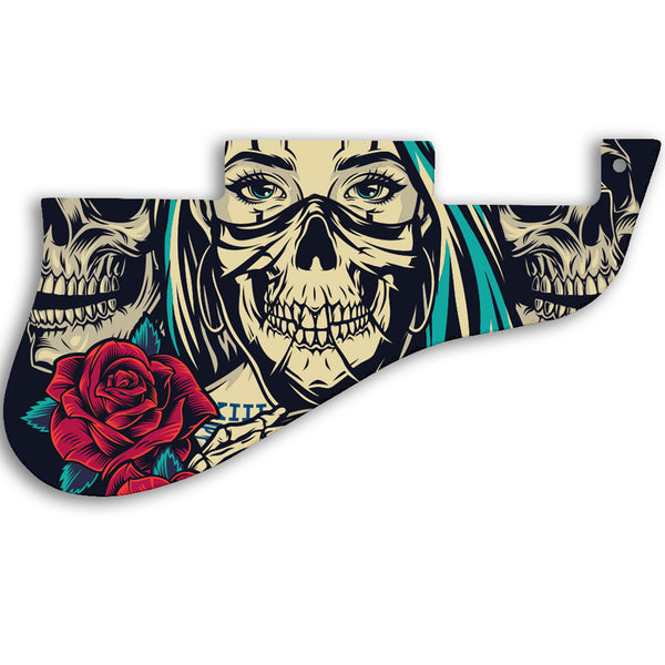 Gibson ES-335 Custom Pickguard Scratchplate Skull Design