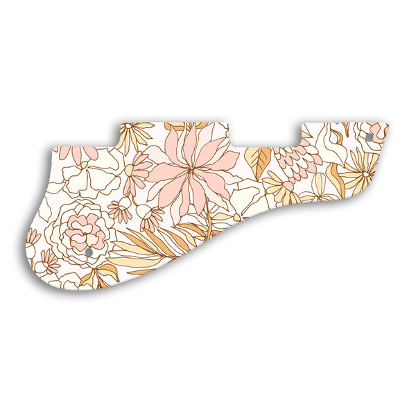 Gibson ES-125 Custom Pickguard Scratchplate FLOWERS Design